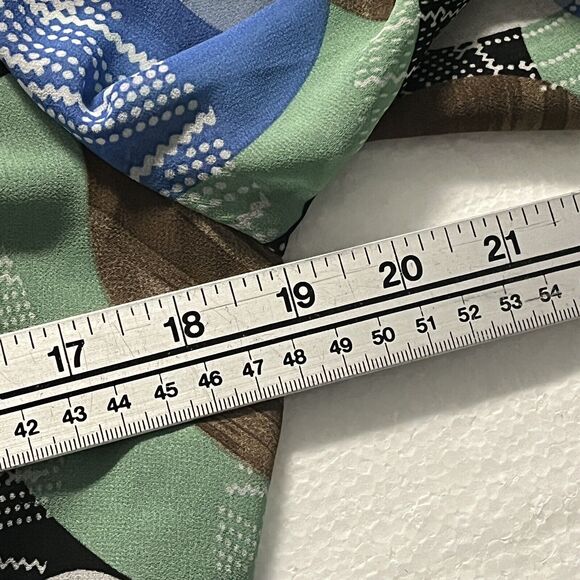 Womans Midi Dress SZ L Geometric Art Multi-Color Party Casual Flowy Colorful - Picture 14 of 15